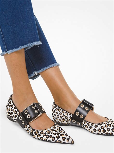 michael kors lydie mary jane|Maude Leopard Calf Hair Pointed.